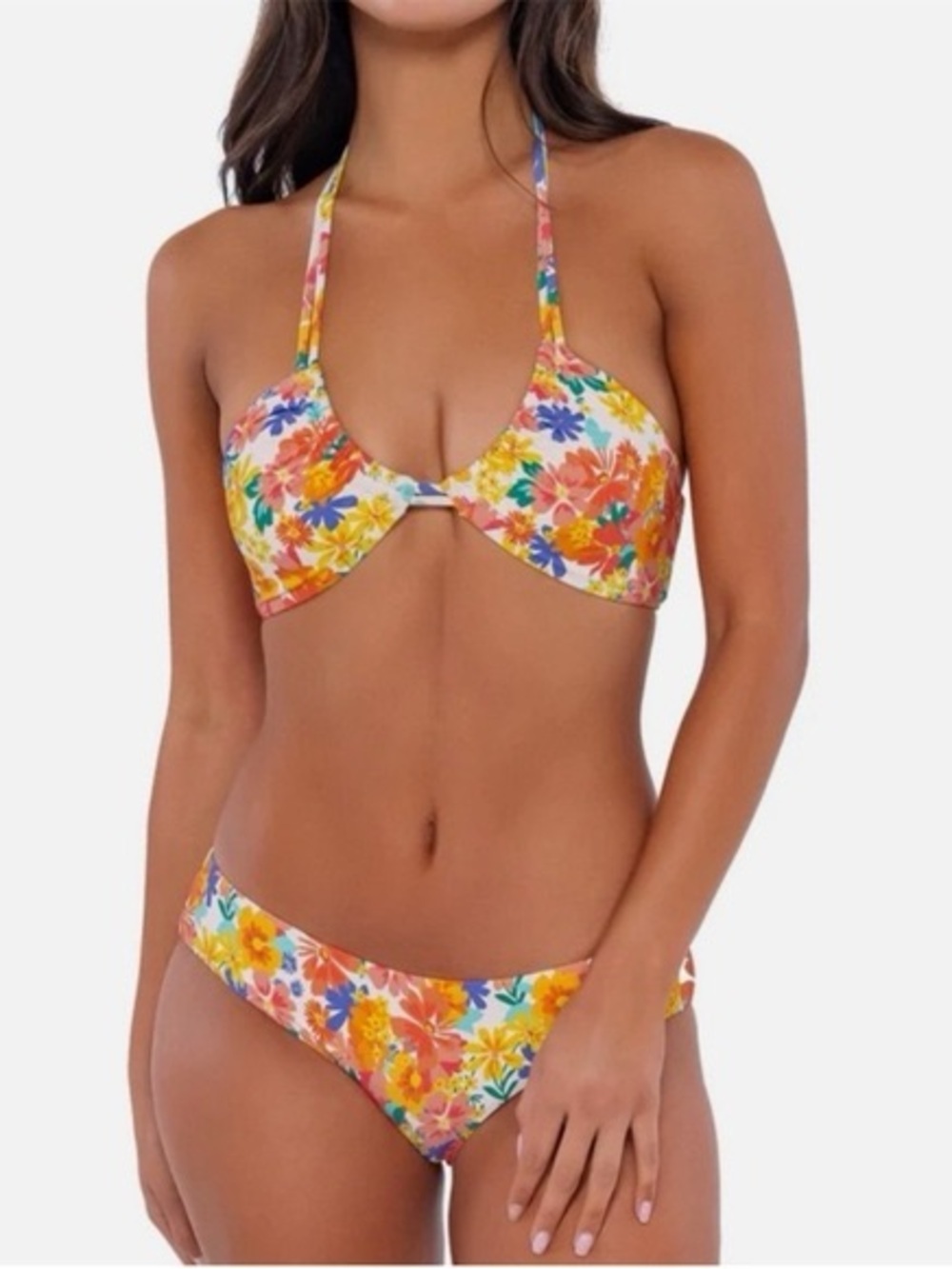 NWT! Swim Systems Hazel Hipster Bikini bottoms in Beach Blooms Beach, Women’s XS - Picture 3 of 7